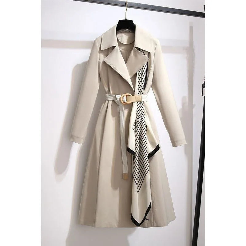 Trench Coat for Women Mid-length 2025 Autumn New Women's Fashion Temperament Casual Spring and Autumn Coat Jacket