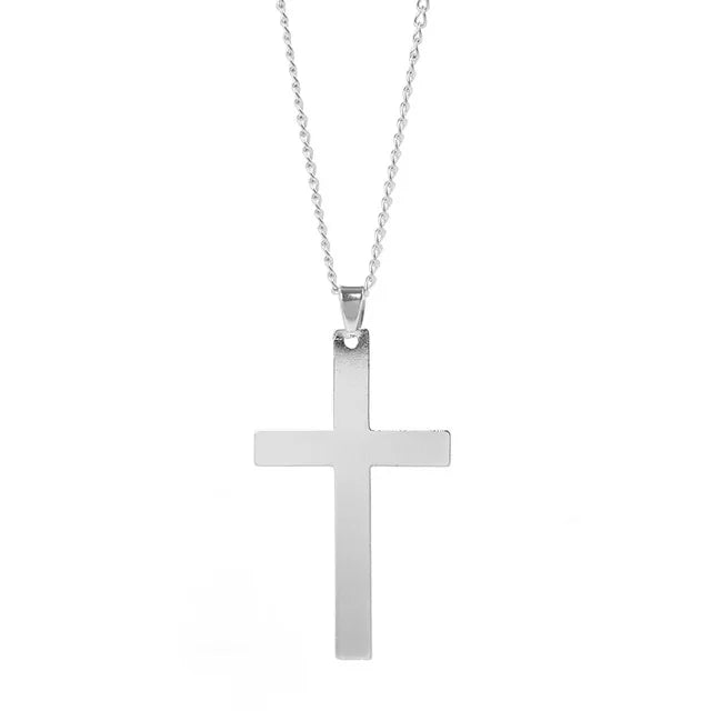 Gothic Vintage Flame Cross Pendant Necklace Harajuku Chain Choker Collar Grunge Egirl Goblincore Women Men Accessories Jewelry