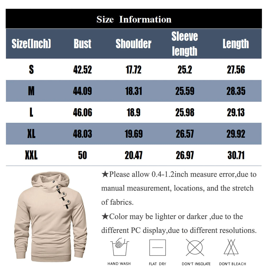 Men Autumn New Sweatshirt Tops Simple Solid Fitting Button Zipper Hoodie Daily Casual Sports Street Matching Pullover Sweatshirt