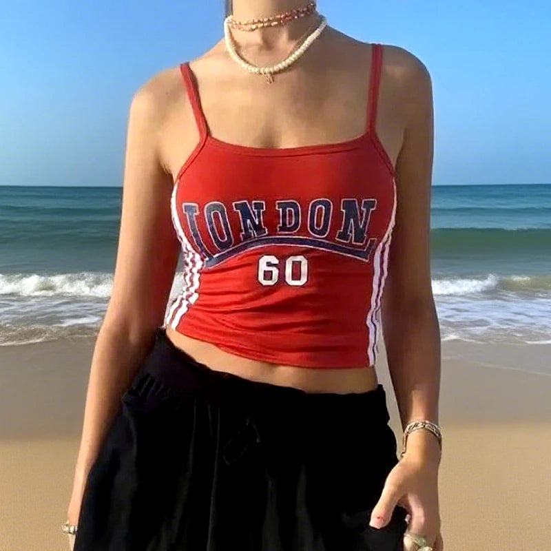 Y2k Five-star Brazil Crop Top Summer Women Aesthetics Baby Tees Gothic Emo Girl Vintage Letter Print Casual Short Sleeve T-shirt