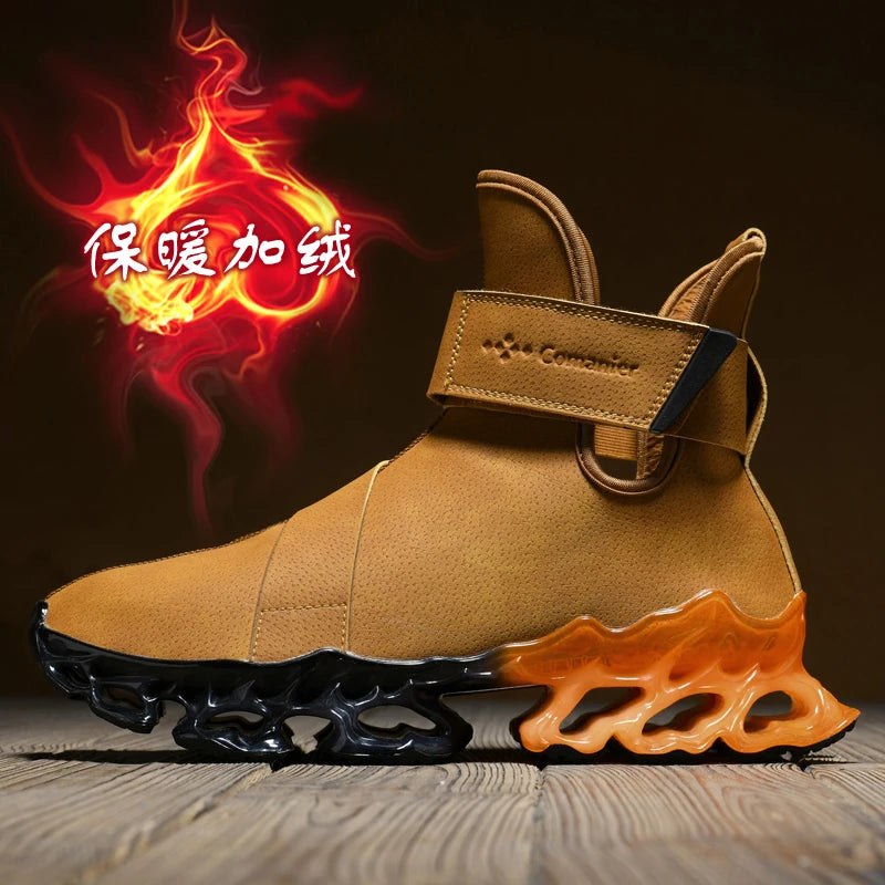 men boots 2024 New Winter Slippers Warm Men Shoes Waterproof Non-Slip Plush Sneakers Male tenis shoes Boots Men Sneakers Winter
