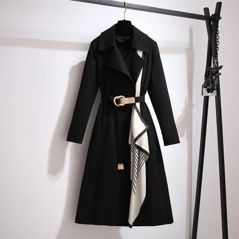 Trench Coat for Women Mid-length 2025 Autumn New Women's Fashion Temperament Casual Spring and Autumn Coat Jacket