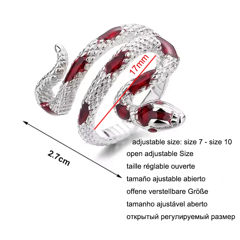 New Fashion Snake Ring Clothing Party Dance Creative Animal Ring Jewelry Accessories Party Gift Wholesale