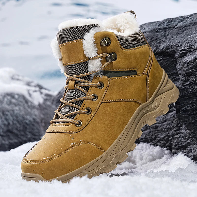 men boots 2024 New Winter Slippers Warm Men Shoes Waterproof Non-Slip Plush Sneakers Male tenis shoes Boots Men Sneakers Winter