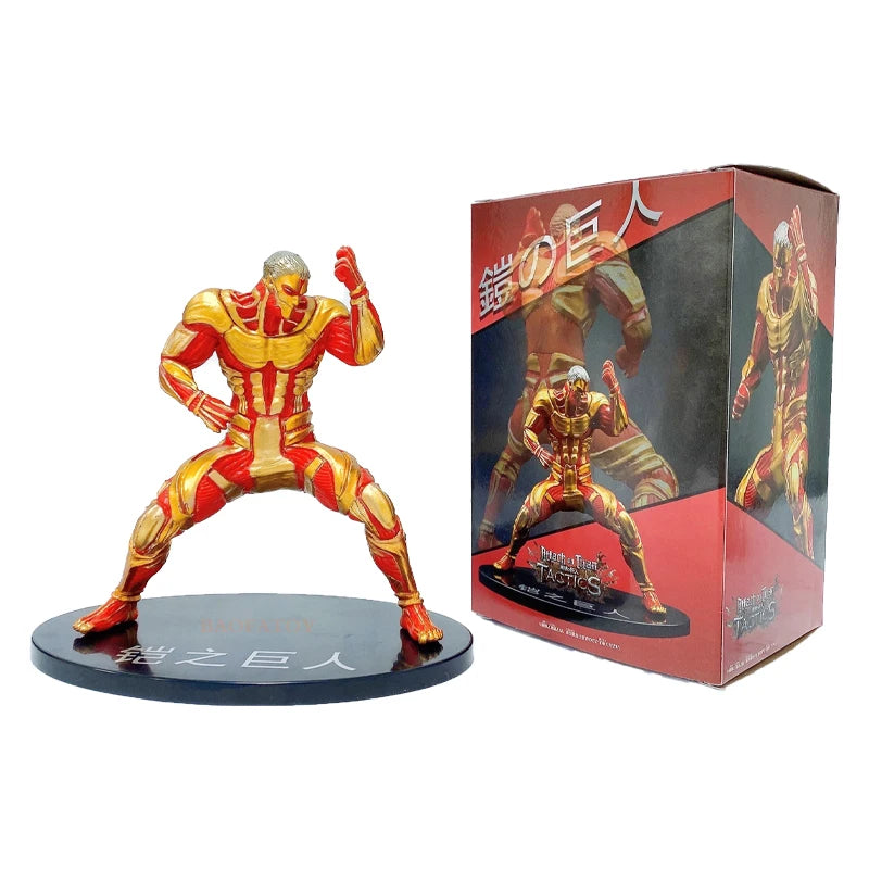 28cm Attack on Titans Levi Ackerman Action Anime Figura Kawai Eren Jaege Mikasa Ackerman The Armored Titan Figure Cute Doll Toys