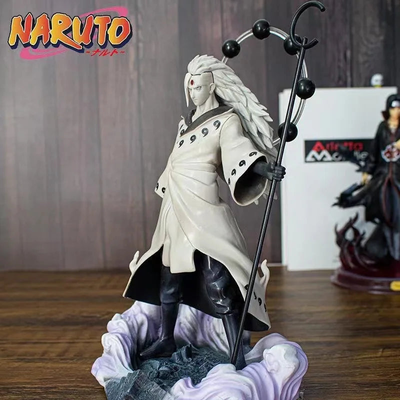 Naruto Anime Figure Model 28cm Uchiha Madara Action Figure PVC Statue Collectible Kids Toys Gift