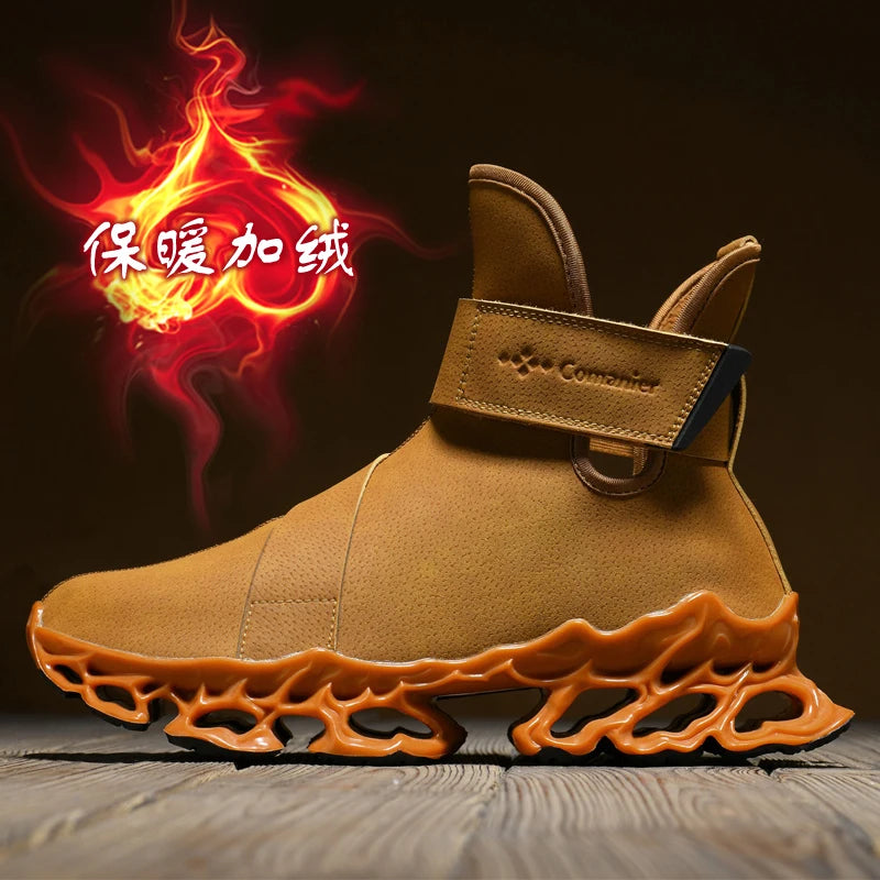 men boots 2024 New Winter Slippers Warm Men Shoes Waterproof Non-Slip Plush Sneakers Male tenis shoes Boots Men Sneakers Winter