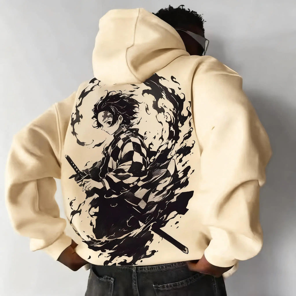 New Autumn Demon Slayer Anime Hoodie Men Women Streetwear Sweatshirt Pullover Graphic Print Long Sleeve Tops Casual Y2k Clothes
