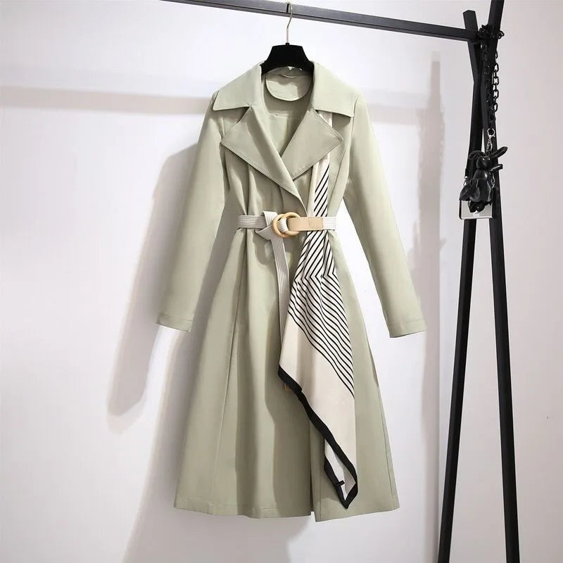 Trench Coat for Women Mid-length 2025 Autumn New Women's Fashion Temperament Casual Spring and Autumn Coat Jacket