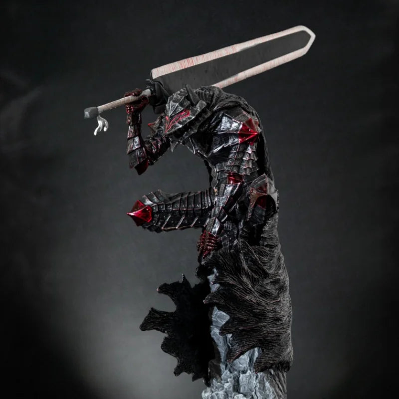 Hot 25cm Berserk Guts High Quality Anime Figure Guts Berserker Armor Action Figure Black Swordsman Figurine Model Toy Gifts