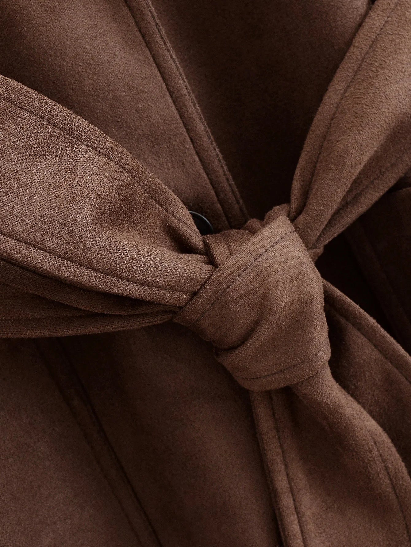 Women's Suede Loose Windbreaker Jackets Solid With Belt Long Sleeve Trench Coat Female Fashion Chic Blazers Jackets Streetwear