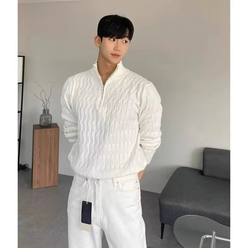 Luxury Sweaters Men Sweater Jersey Korean Reviews Many Clothes Knitwear Cardigan Autumn Men's Clothing Mens Coat Hırka