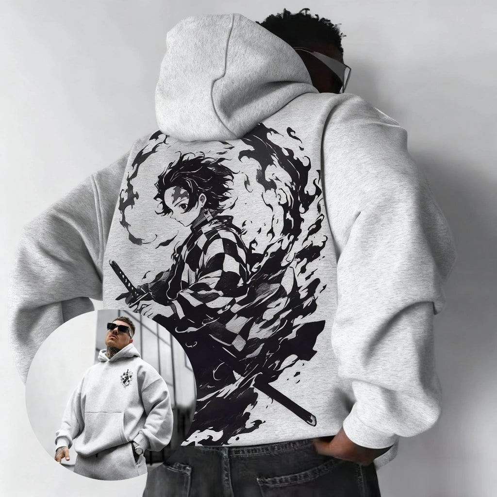 New Autumn Demon Slayer Anime Hoodie Men Women Streetwear Sweatshirt Pullover Graphic Print Long Sleeve Tops Casual Y2k Clothes