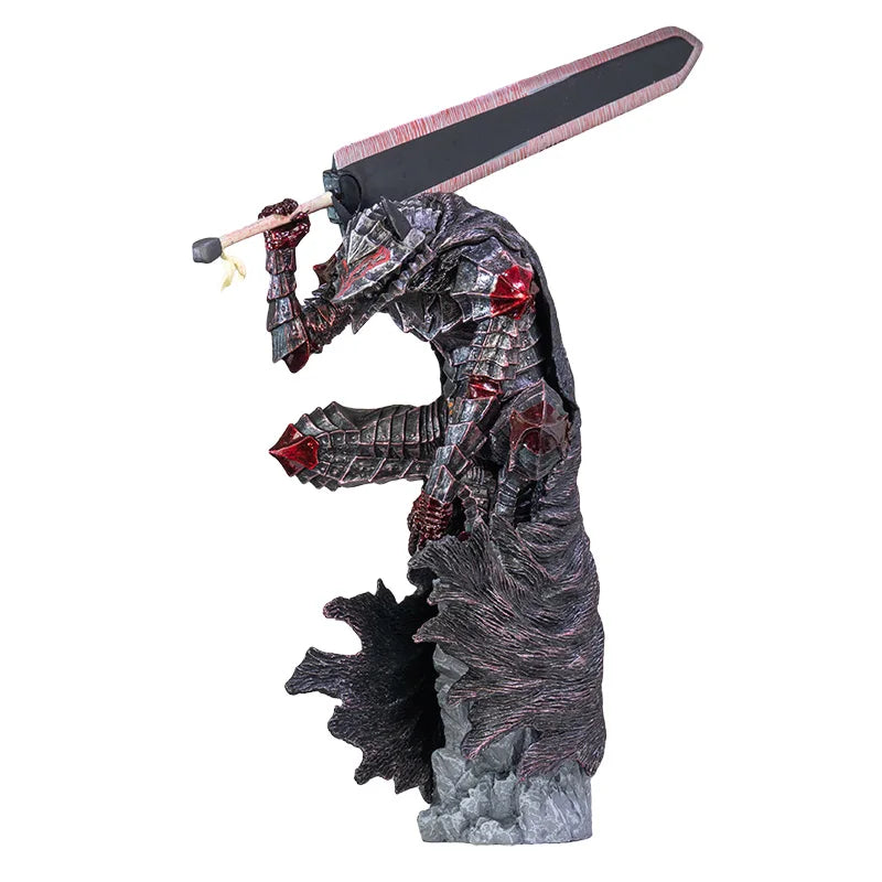 Hot 25cm Berserk Guts High Quality Anime Figure Guts Berserker Armor Action Figure Black Swordsman Figurine Model Toy Gifts