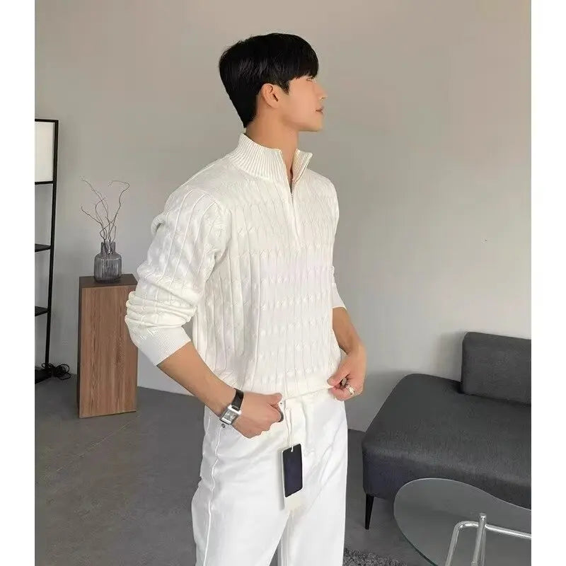 Luxury Sweaters Men Sweater Jersey Korean Reviews Many Clothes Knitwear Cardigan Autumn Men's Clothing Mens Coat Hırka
