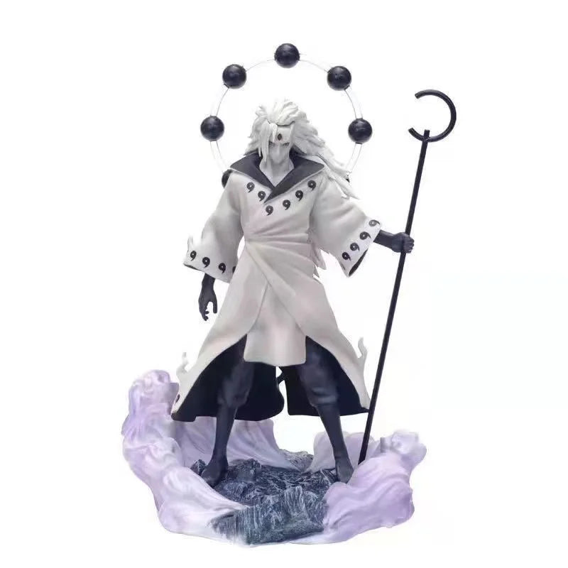 Naruto Anime Figure Model 28cm Uchiha Madara Action Figure PVC Statue Collectible Kids Toys Gift