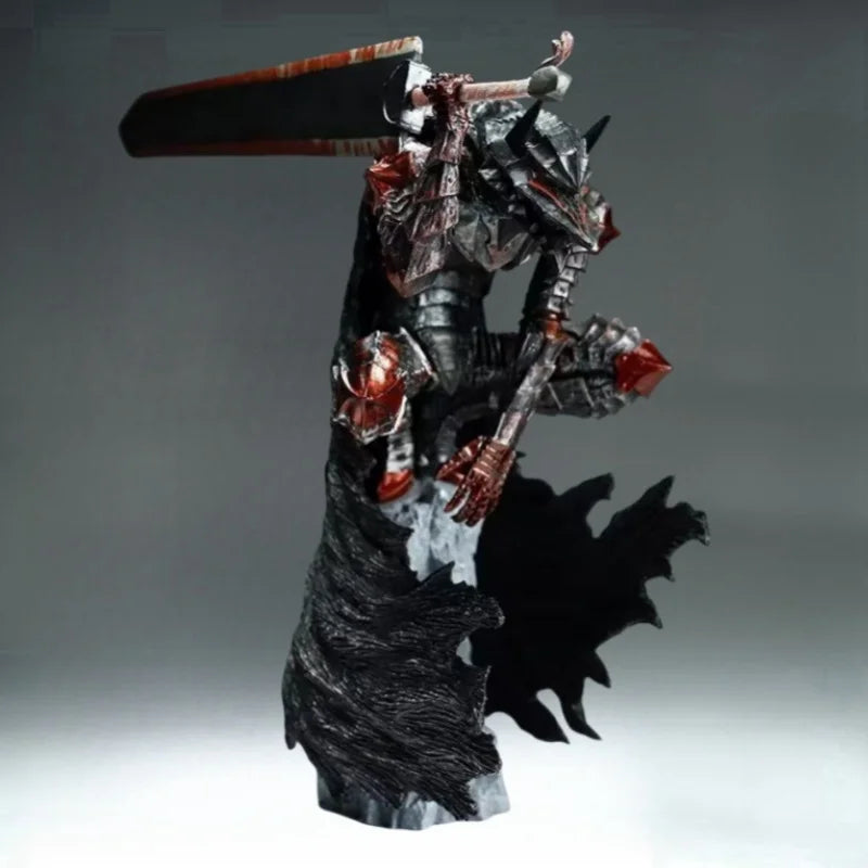 Hot 25cm Berserk Guts High Quality Anime Figure Guts Berserker Armor Action Figure Black Swordsman Figurine Model Toy Gifts