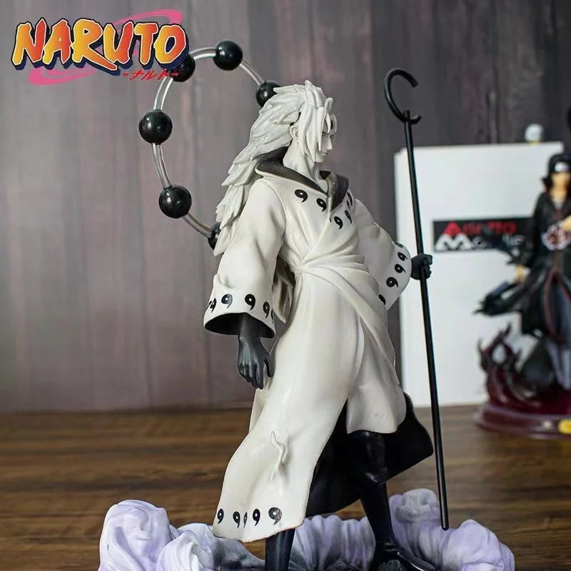 Naruto Anime Figure Model 28cm Uchiha Madara Action Figure PVC Statue Collectible Kids Toys Gift
