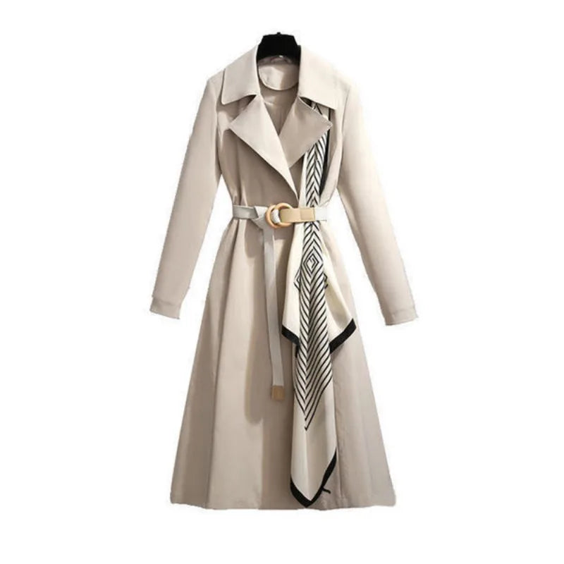 Trench Coat for Women Mid-length 2025 Autumn New Women's Fashion Temperament Casual Spring and Autumn Coat Jacket