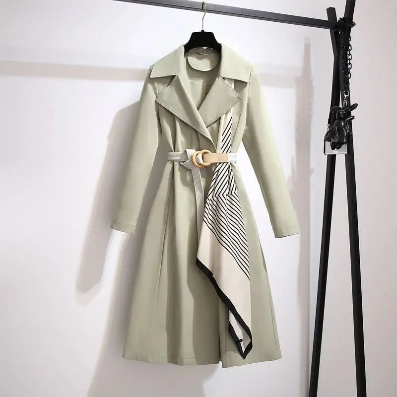 Trench Coat for Women Mid-length 2025 Autumn New Women's Fashion Temperament Casual Spring and Autumn Coat Jacket