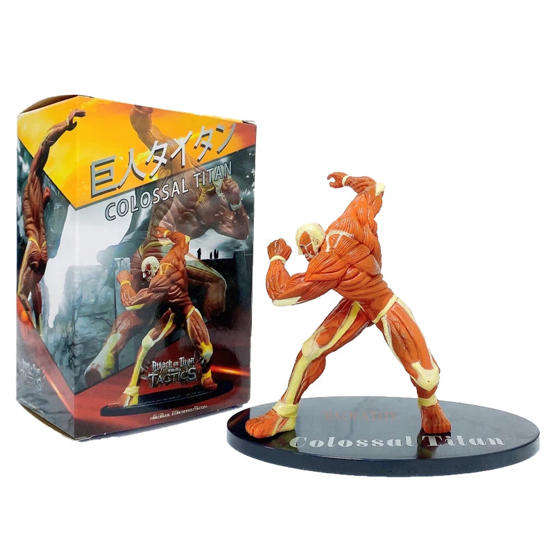 28cm Attack on Titans Levi Ackerman Action Anime Figura Kawai Eren Jaege Mikasa Ackerman The Armored Titan Figure Cute Doll Toys