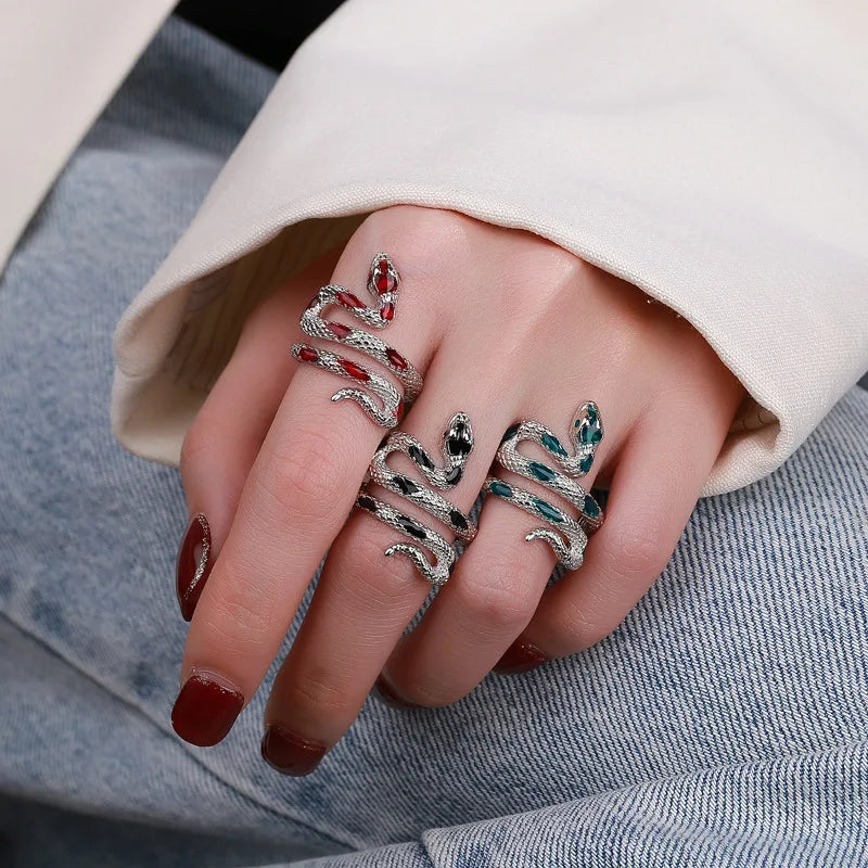 New Fashion Snake Ring Clothing Party Dance Creative Animal Ring Jewelry Accessories Party Gift Wholesale