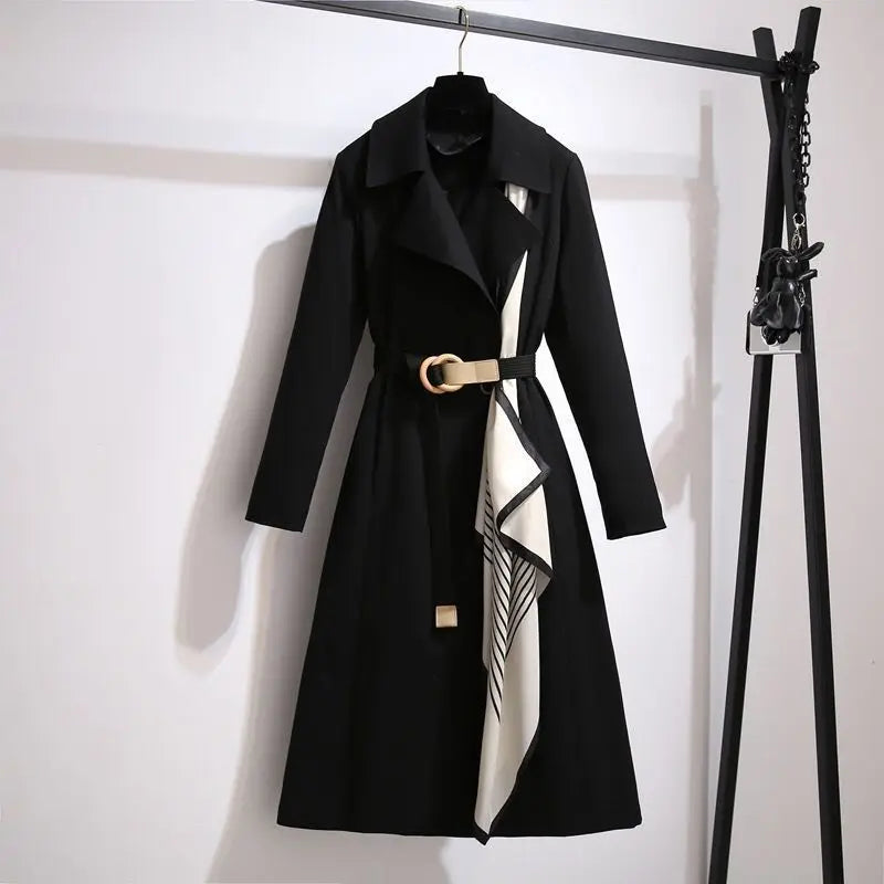 Trench Coat for Women Mid-length 2025 Autumn New Women's Fashion Temperament Casual Spring and Autumn Coat Jacket