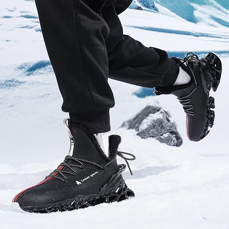men boots 2024 New Winter Slippers Warm Men Shoes Waterproof Non-Slip Plush Sneakers Male tenis shoes Boots Men Sneakers Winter