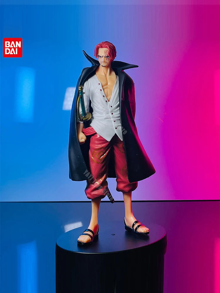 New 18cm One Piece Anime Figure Red Hair Shanks Action Figures Cartoon Figure Model PVC Doll Collection Decoration Kid Toy Gift