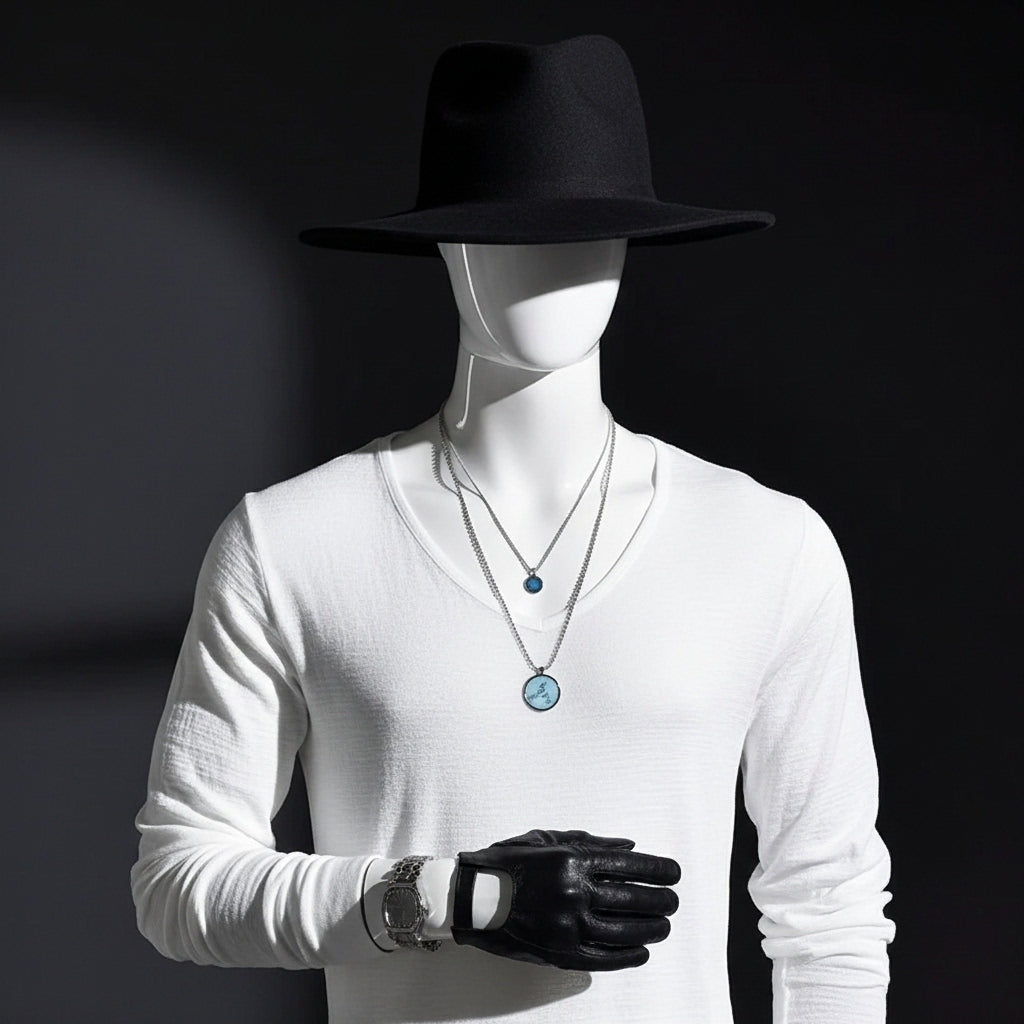 Men's Basic Plain Long Sleeve T-Shirt - Breathable Comfort Fit Casual Top - Solid Color Relaxed Tee for Men - Summer Spring Autu